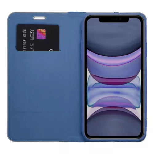 LUNA fliptok Carbon iPhone 7/8/SE 2020/SE 2022 kék tok-5903396040276 10 kép