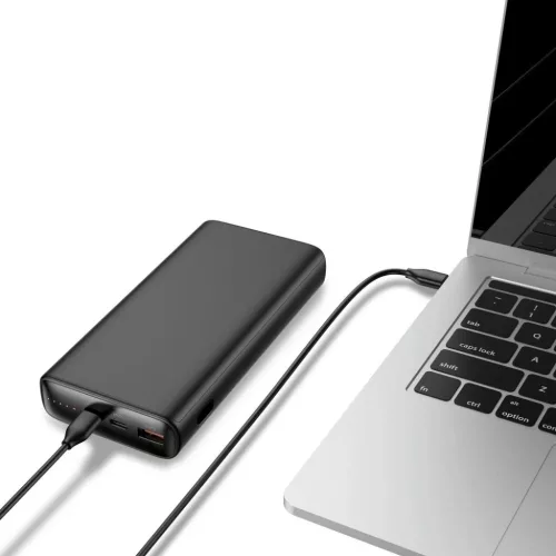 VEGER powerbank 20 000 mAh PD QC3.0 5A 100W T100 (W2032C-100) fekete-6970453555461 4 kép