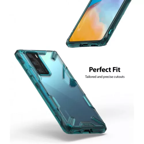 Huawei P40 türkiz zöld Ringke Fusion X tok-8809716071210 7 kép