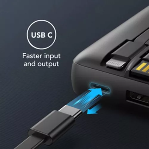 VEGER powerbank 20 000 mAh beépített kábelekkel Micro USB / Type C -6970453554211 6 kép
