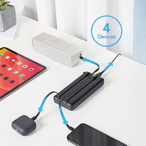VEGER powerbank 20 000 mAh beépített kábelekkel Micro USB / Type C -6970453554211 7 kép
