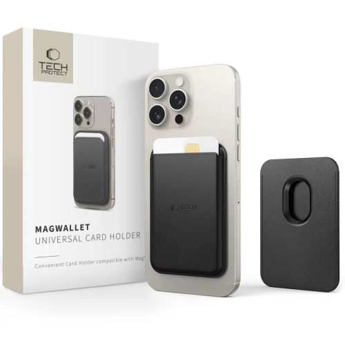 Tech-protect Magwallet Magsafe Univerzális Mágneses Kártyatartó Fekete