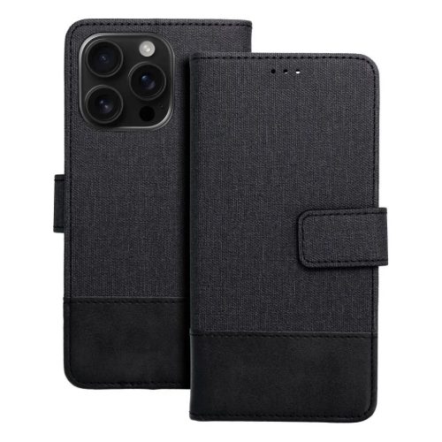 GOMMA fliptok IPHONE 16-hoz fekete tok-5903396327407 7 kép