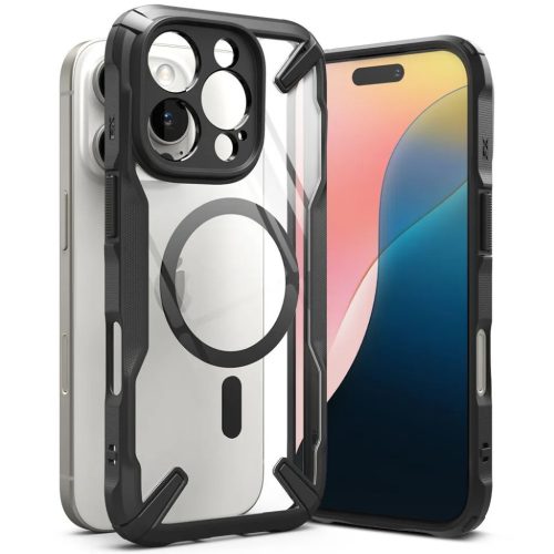 Ringke Fusion X Magnetic Magsafe Iphone 16 Pro Max Fekete Tok-8800274962156 1 kép