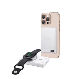 Tech-protect Pb33 Lifemag Magsafe Power Bank 5000mah Ezüst-5906302309597 2 kép