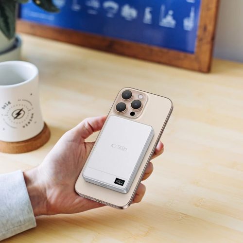 Tech-protect Pb33 Lifemag Magsafe Power Bank 5000mah Ezüst-5906302309597 8 kép