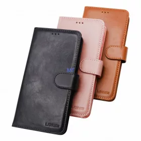Lavann Protection Bőr fliptok Samsung S20 Plus barna-8719122727857 1 kép