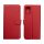 Lavann Protection Bőr fliptok Samsung S20 Plus piros