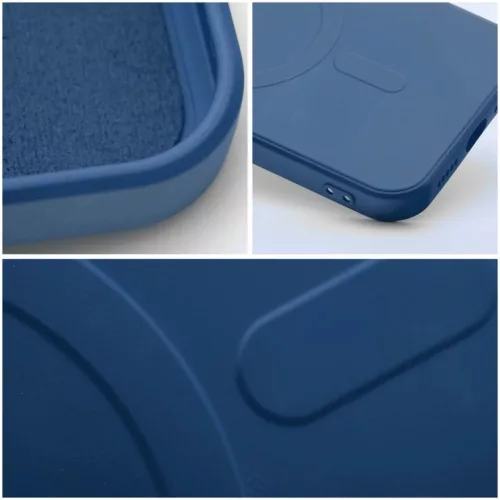 SZILIKON MAG TOK kompatibilis MagSafe-llel iPhone 15-höz, kék tok-5903396229039 6 kép