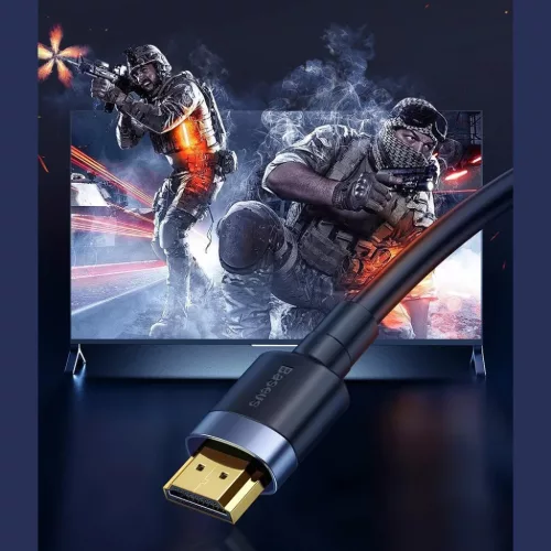 Baseus Cafule HDMI 2.0 kábel 4K 60 Hz 3D 18 Gbps 2m fekete (CADKLF-F0-6953156218192 9 kép