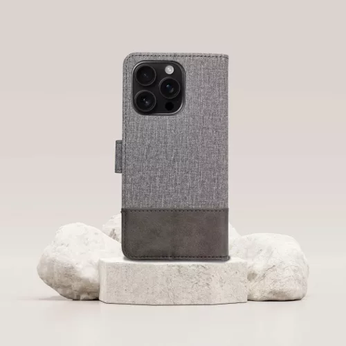 GOMMA fliptok Samsung Galaxy A55 5G-hez szürke tok-5903396327391 4 kép