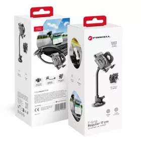 FORCELL autós telefontartó - RENDSZERES íves 17 cm-es karral-5903396144622 1 kép