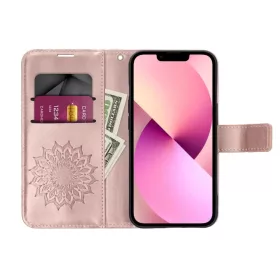 MEZZO fliptok Samsung Galaxy A16 5G mandala rózsaarany tok-5903396327353 2 kép