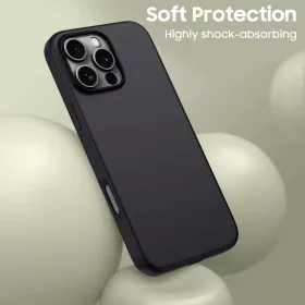 Tech-protect Silicone Magsafe Iphone 16 Pro Max Matt Fekete Tok-5906302311774 2 kép
