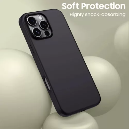 Tech-protect Silicone Magsafe Iphone 16 Pro Max Matt Fekete Tok-5906302311774 2 kép