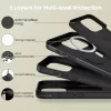 Tech-protect Silicone Magsafe Iphone 16 Pro Max Matt Fekete Tok-5906302311774 3 kép