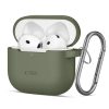 Tech-protect Silicone Hook Apple Airpods 4 Olive Green Tok-5906302370085 1 kép