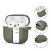 Tech-protect Silicone Hook Apple Airpods 4 Olive Green Tok-5906302370085 2 kép