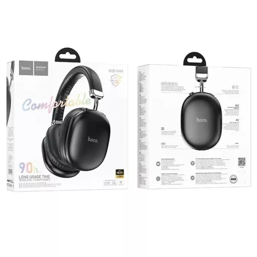 HOCO vezeték nélküli Bluetooth fejhallgató W35 Max fekete-6942007612203 2 kép