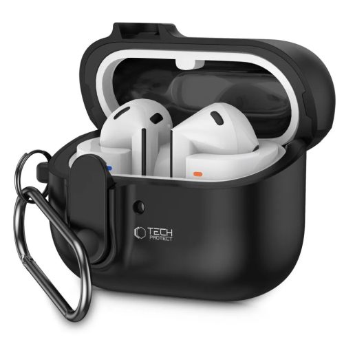 Tech-protect Slim Hook Samsung Galaxy Buds 3 / 3 Pro Fekete Tok-5906302371082 1 kép