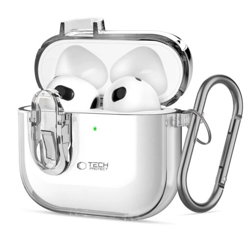 TECH-PROTECT SLIM HOOK APPLE AIRPODS 4 áttetsző tok-5906302371792 1 kép