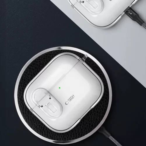 TECH-PROTECT SLIM HOOK APPLE AIRPODS 4 áttetsző tok-5906302371792 7 kép