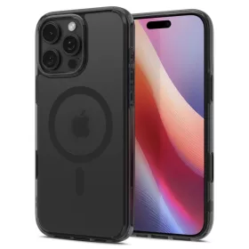    iPhone 16 Pro Frost Fekete Spigen Ultra Hybrid "t" Mag Magsafe tok