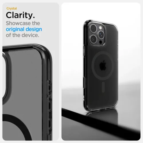  iPhone 16 Pro Frost Fekete Spigen Ultra Hybrid "t" Mag Magsafe tok-8809971233705 9 kép