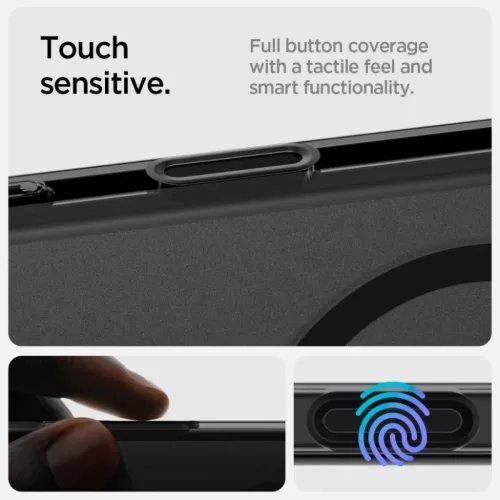  iPhone 16 Pro Frost Fekete Spigen Ultra Hybrid "t" Mag Magsafe tok-8809971233705 10 kép