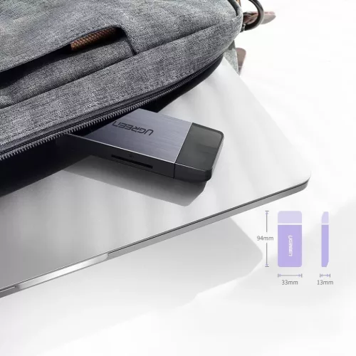 Ugreen USB 3.0 SD / micro SD kártyaolvasó szürke (50541)-6957303855414 4 kép