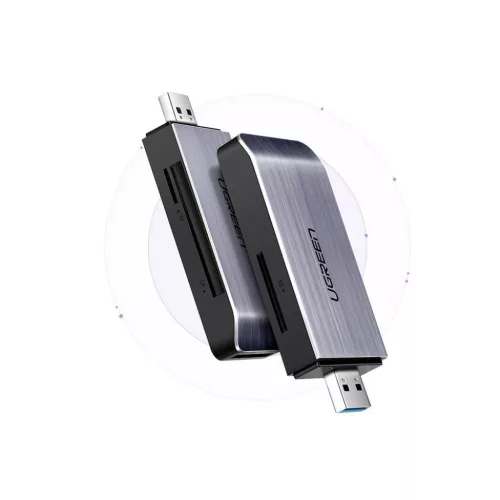 Ugreen USB 3.0 SD / micro SD kártyaolvasó szürke (50541)-6957303855414 5 kép