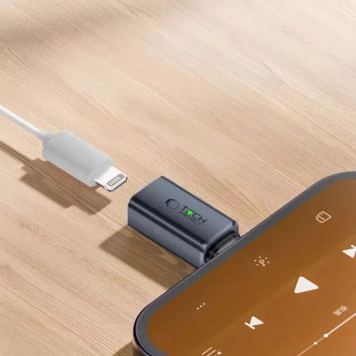 Tech-protect Ultraboost Audio Adapter Type-c To Lightning Szürke-5906302372508 2 kép