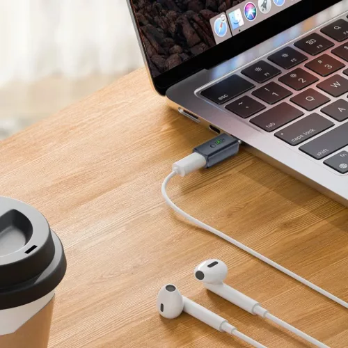 Tech-protect Ultraboost Audio Adapter Type-c To Lightning Szürke-5906302372508 3 kép