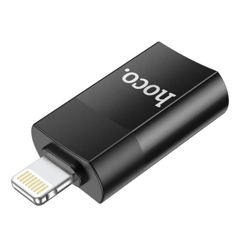 HOCO OTG átalakító USB A (anyay) - Lightning 8-pin apa UA17 fekete-6931474761989 4 kép