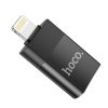 HOCO OTG átalakító USB A (anyay) - Lightning 8-pin apa UA17 fekete-6931474761989 5 kép
