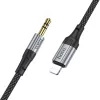 HOCO AUX kábel Lightning (férfi) Jack 3,5 mm (férfi) UPA26 1 m feke-6942007608817 1 kép