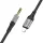 HOCO AUX kábel Lightning (férfi) Jack 3,5 mm (férfi) UPA26 1 m feke-6942007608817 1 kép