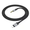HOCO AUX kábel Lightning (férfi) Jack 3,5 mm (férfi) UPA26 1 m feke-6942007608817 3 kép