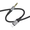 HOCO AUX kábel Lightning (férfi) Jack 3,5 mm (férfi) UPA26 1 m feke-6942007608817 4 kép