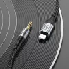 HOCO AUX kábel Lightning (férfi) Jack 3,5 mm (férfi) UPA26 1 m feke-6942007608817 5 kép