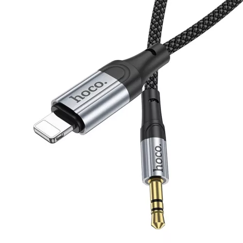HOCO AUX kábel Lightning (férfi) Jack 3,5 mm (férfi) UPA26 1 m feke-6942007608817 6 kép