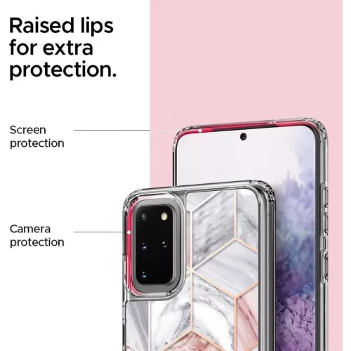 Samsung S20+ Plus Spigen Ciel Etoile pink márvány mintával-8809685626282 4 kép