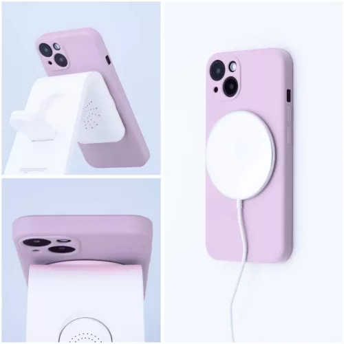 Szilikonos MagSafe tok iPhone 13 Mini-hez rózsaszín-5903396166440 10 kép