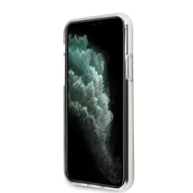 Guess Flower N2 virágmintás tok iPhone 11 Pro halványlila-3700740475539 2 kép
