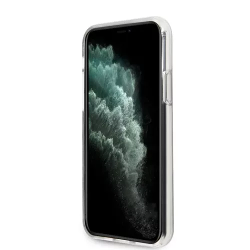 Guess Flower N2 virágmintás tok iPhone 11 Pro halványlila-3700740475539 2 kép