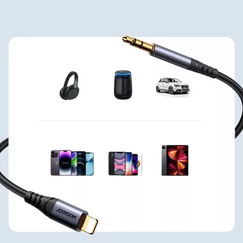 Joyroom Audio Transfer Series SY-A06 mini jack 3.5 mm / Lightning káb-6956116773762 10 kép