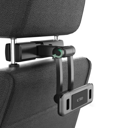 TECH-PROTECT V2 fejtámlára szerelhető autós tablettartó fekete-5906302380688 9 kép