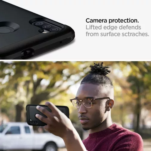 Spigen Tough Armor tok kihajtható támasszal Samsung Galaxy A11 feket-8809685627197 5 kép