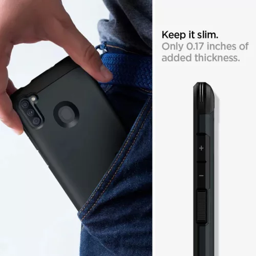 Spigen Tough Armor tok kihajtható támasszal Samsung Galaxy A11 feket-8809685627197 6 kép