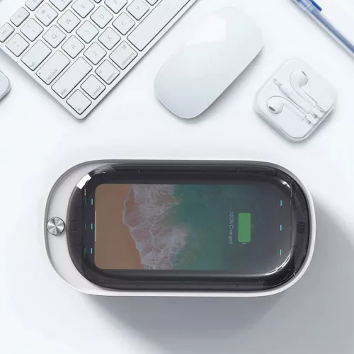 Mobil UV telefon sterilizátor, sterilizáló fehér, mobiltelefon ste-9111201899681 5 kép